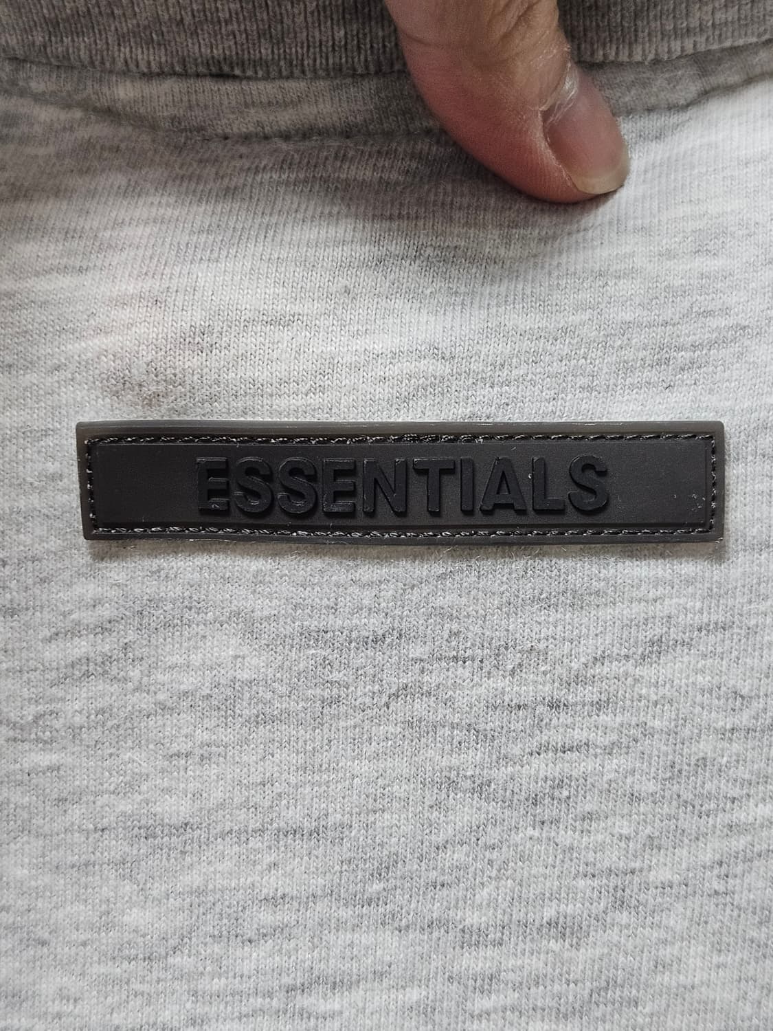 에센셜 Fear of God 로고 폴로 티셔츠 그레이 L사이즈 상품이미지8