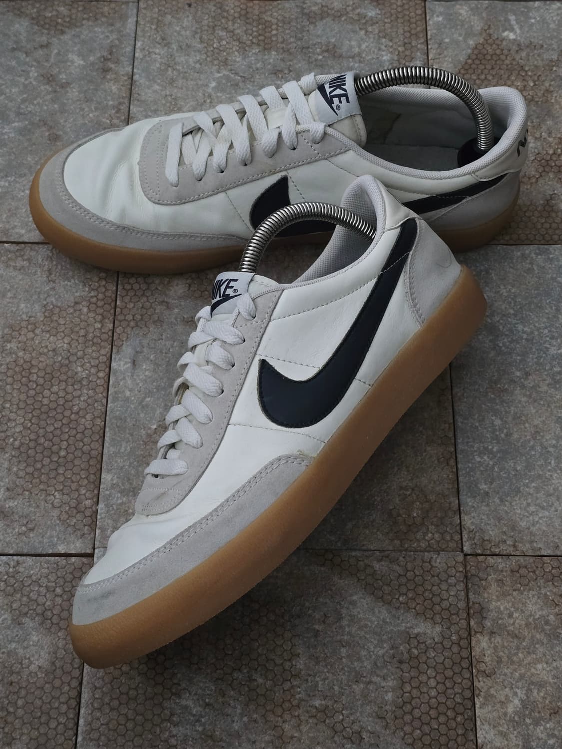 (280)나이키 킬샷 2 레더 오일 그레이 검  상품이미지3