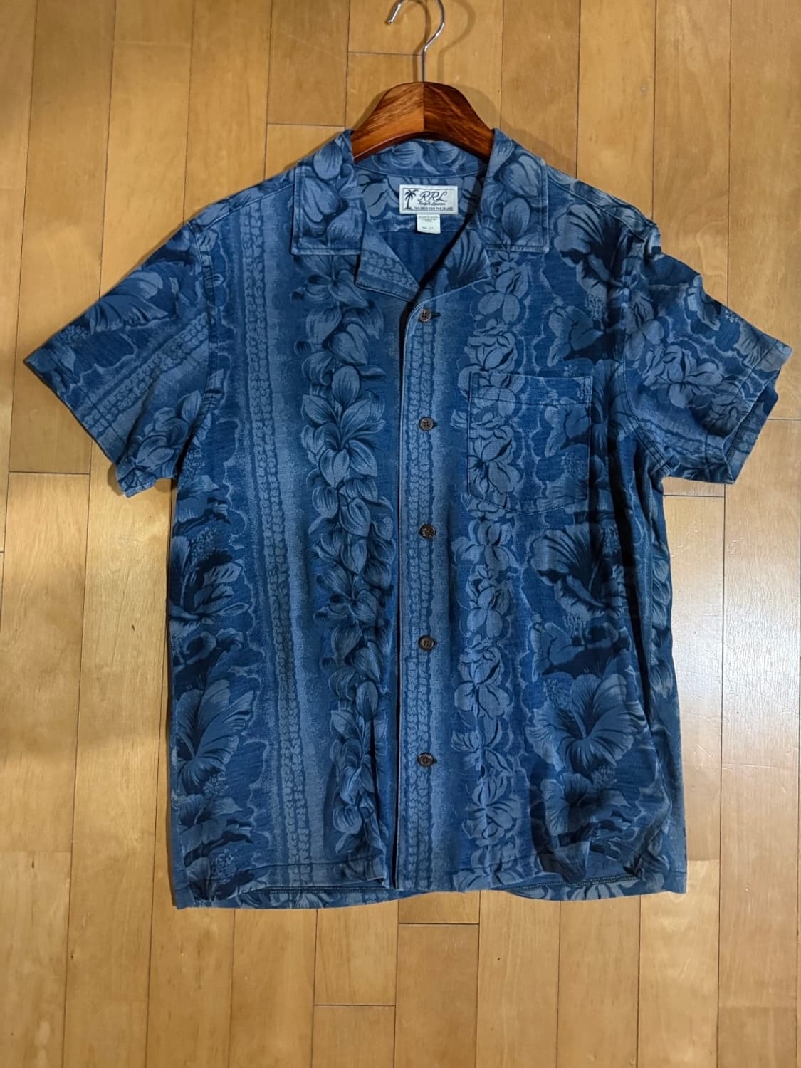 RRL 인디고 하와이안 셔츠 상품이미지1
