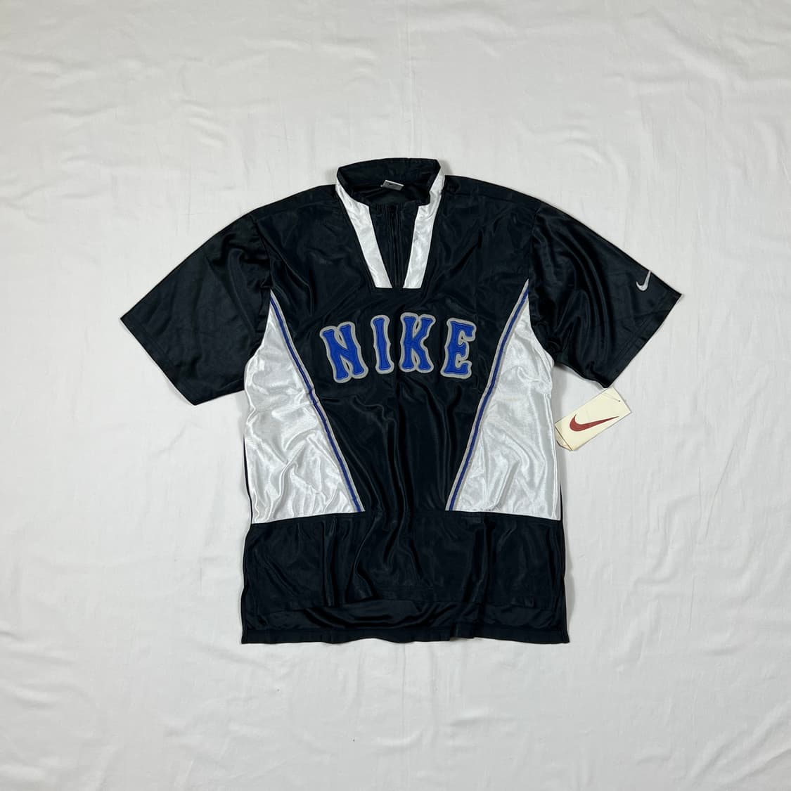 데드스탁 90‘s 나이키 nike 스펠아웃 하프 집업 반팔저지 상품이미지1