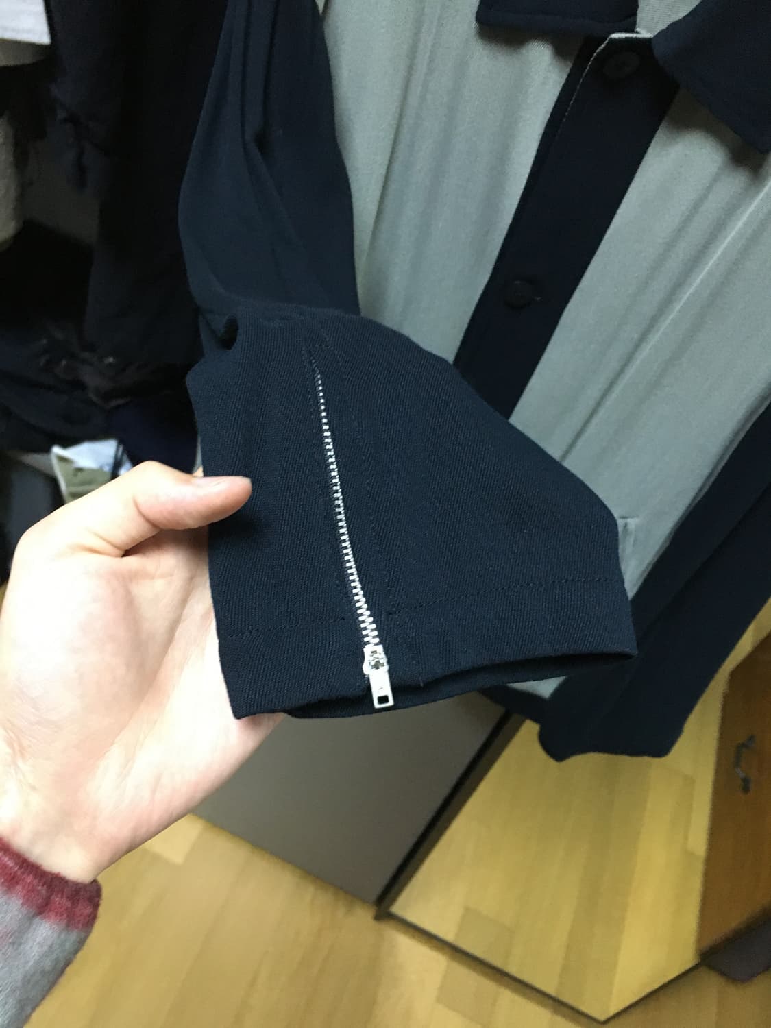 Japanese zipper  mash shirt 상품이미지2