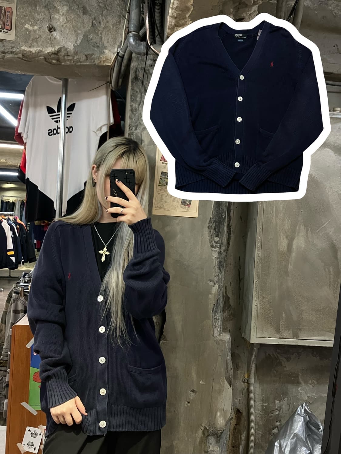 폴로 랄프로렌 가디건 네이비 #csz1042 상품이미지1