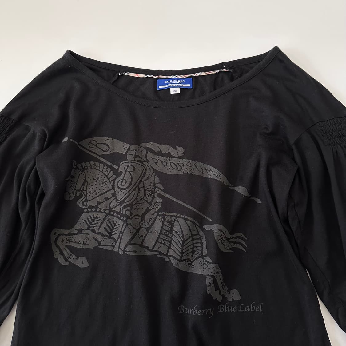 버버리 블루라벨 burberry 로고 반팔 블라우스 티셔츠 상품이미지3