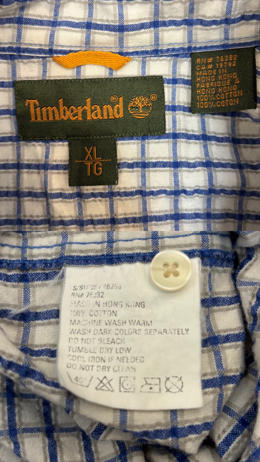 팀버랜드 체크 반팔 셔츠 상품이미지10