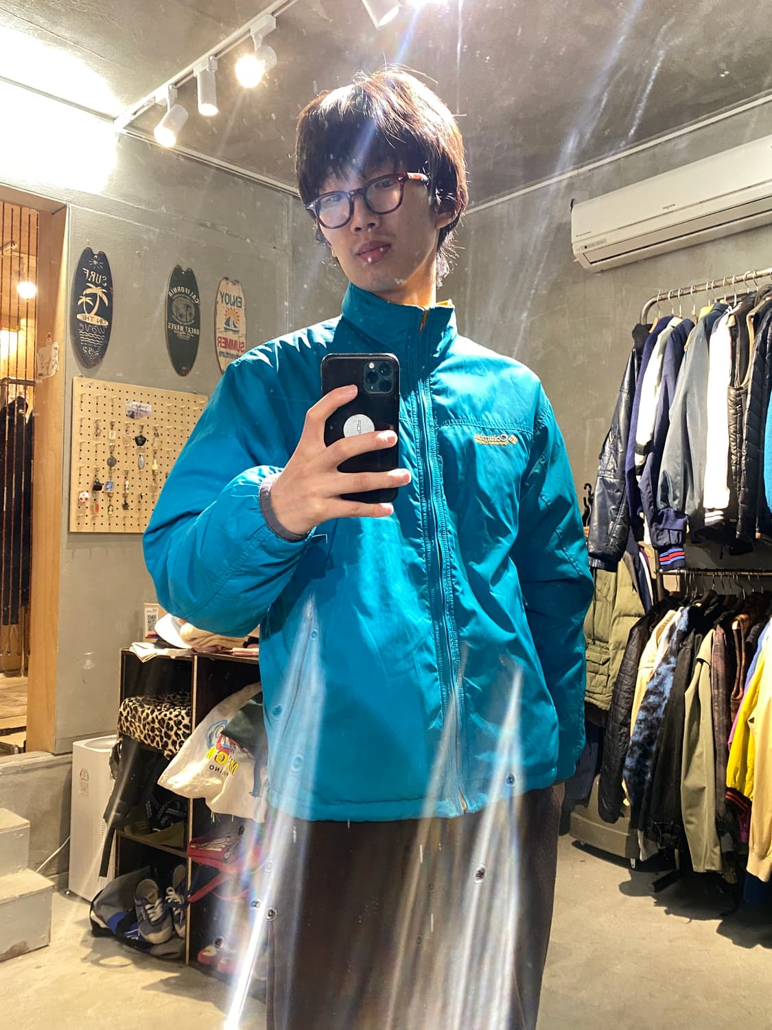 컬럼비아 리버시블 퀄팅 경량패딩 상품이미지2