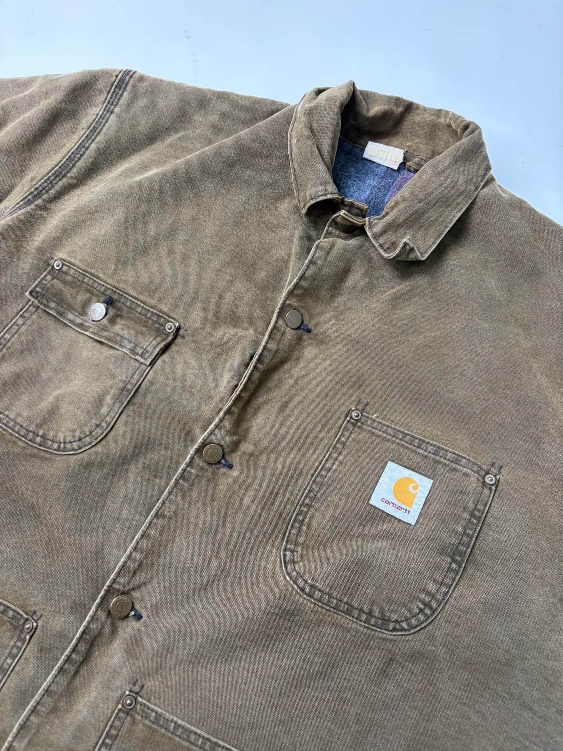 90s Carhartt Chore Jacket (Dark Brown) 상품이미지5