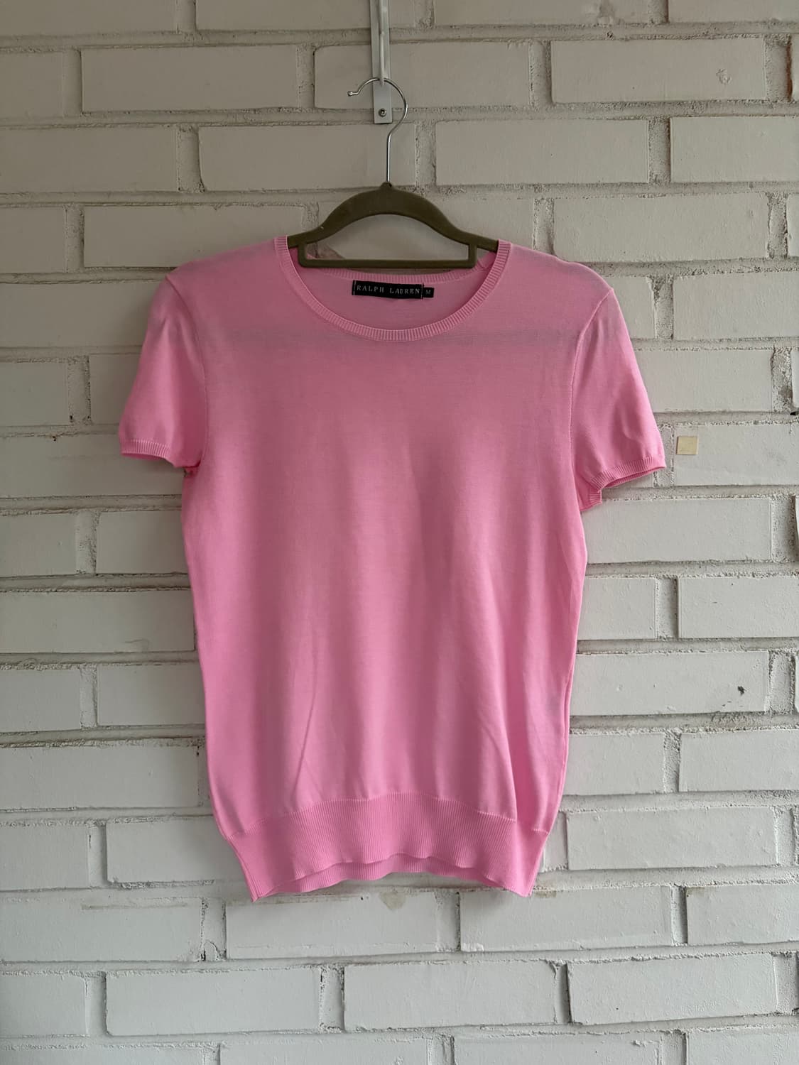 폴로 핑크 코튼 반팔 + 가디건 세트 상품이미지4