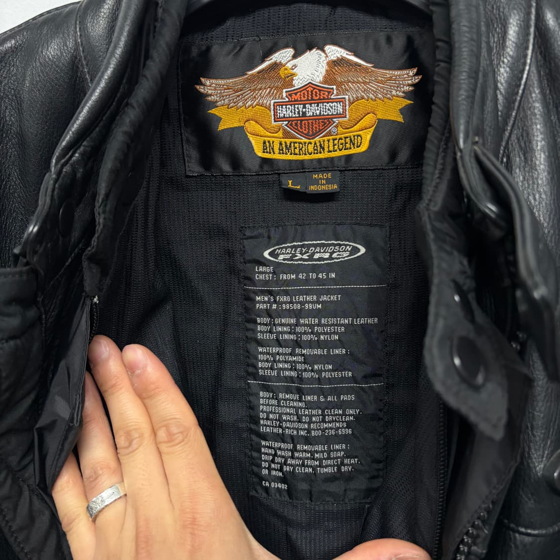 할리데이비슨 FXRG 레더자켓 상품이미지6