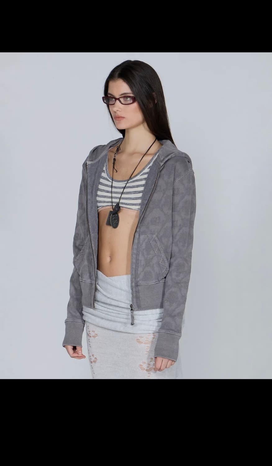 스컬프터 자카드 후드집업 Jacquard Hoodie Zip-Up 상품이미지1