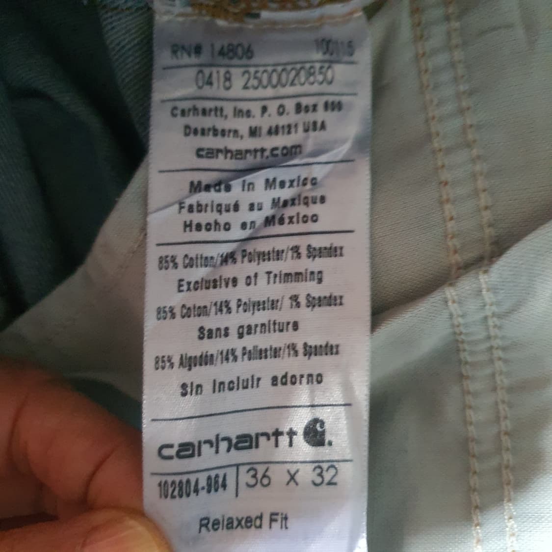 칼하트 빈티지 데님 팬츠 No.57 상품이미지6