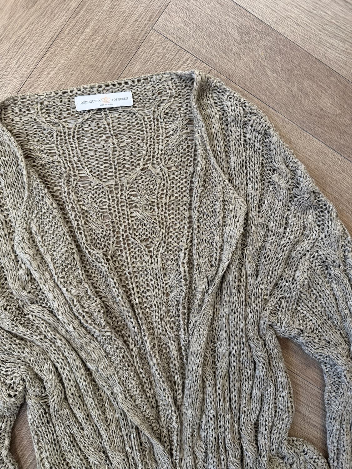 dusty sand drifft knit cardigan 상품이미지5