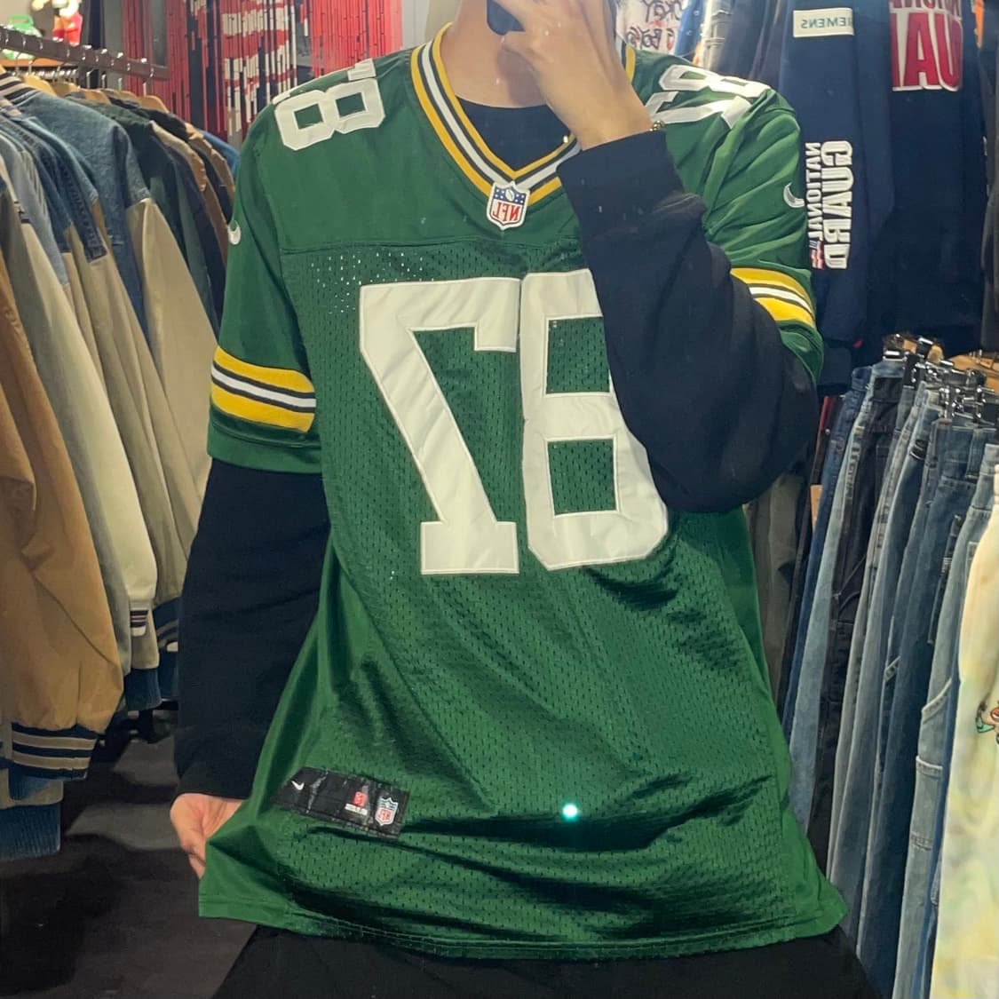 [IM] NFL X NIKE 그린 No.87 NELSON 반팔져지 상품이미지2