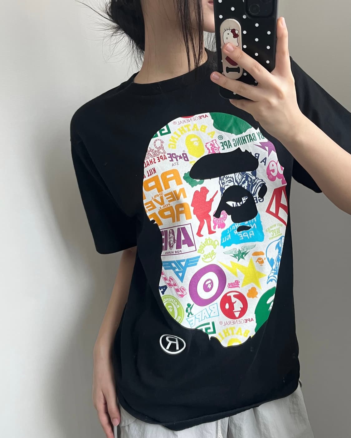 Bape 베이프 멀티컬러 빅컬리지 티셔츠   상품이미지2