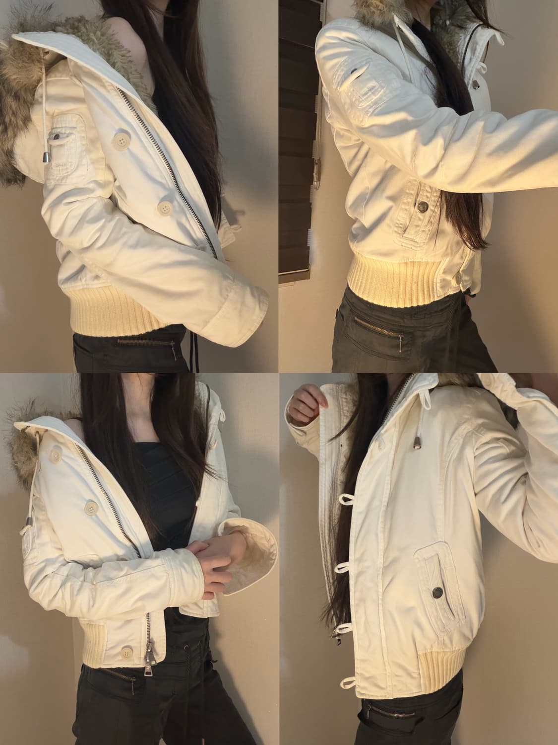 A&F fur hood jumper 상품이미지2