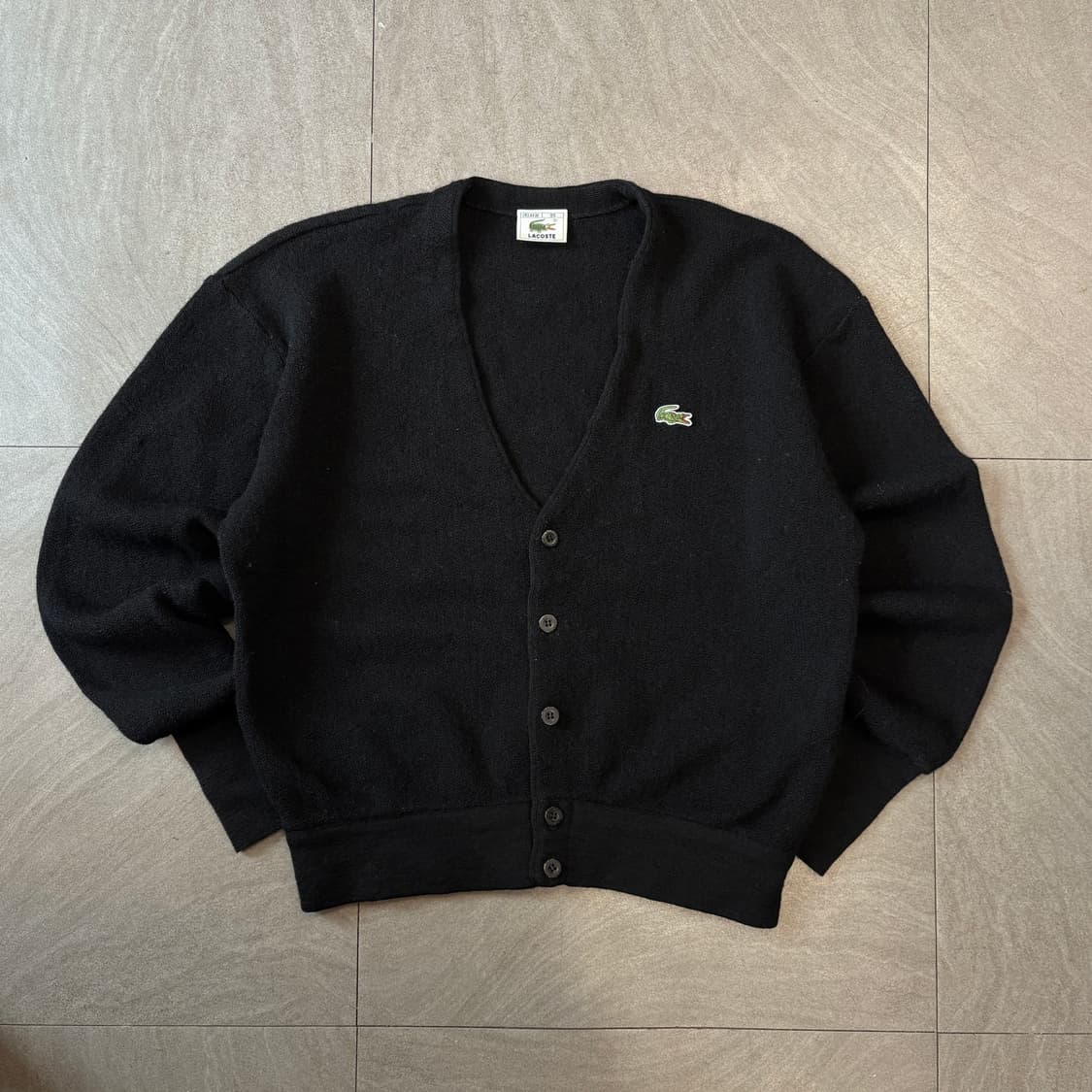 라코스테 정품 블랙 울 가디건 자켓 상품이미지1