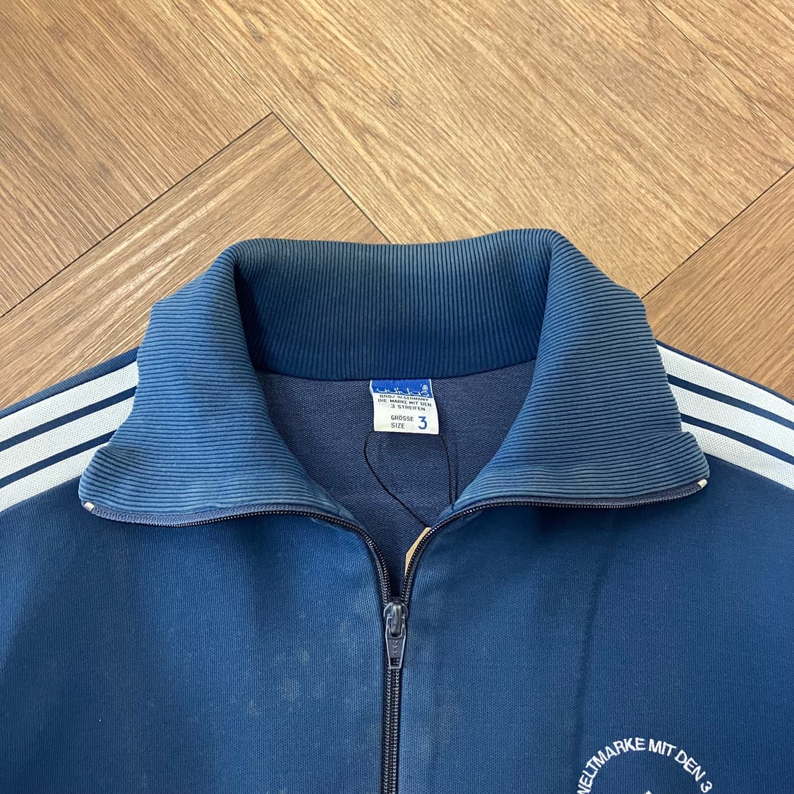 N187 80s 아디다스 져지 빈티지 네이비 상품이미지5