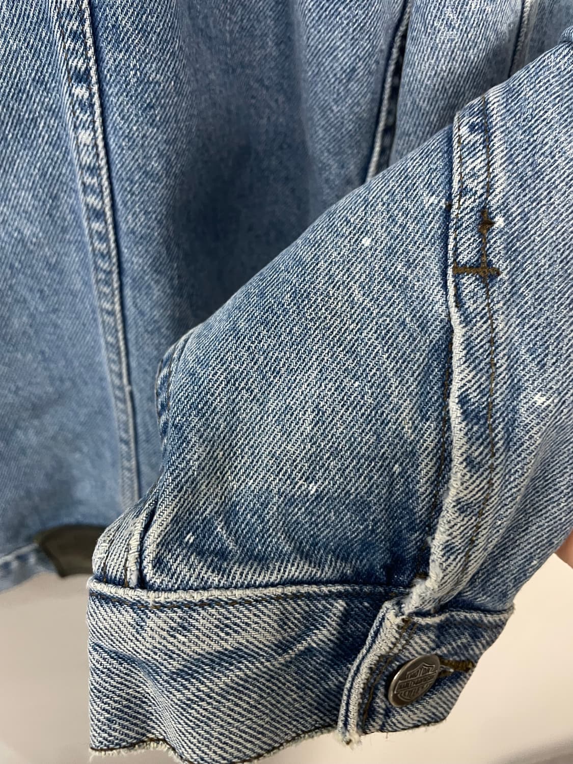 할리데이비슨 자수로고 데님 트러커 자켓 H2198 상품이미지10