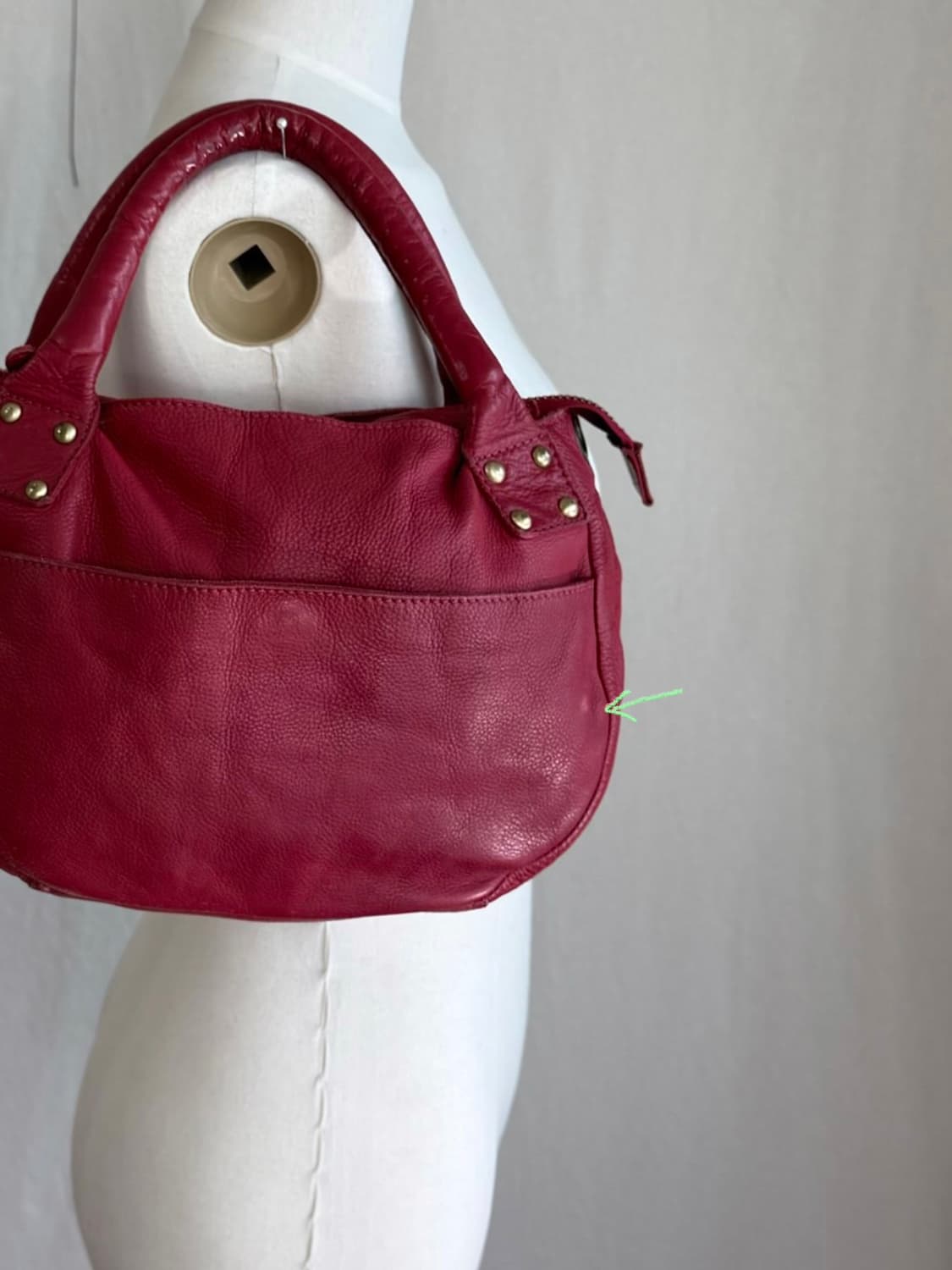 cours de couleur 소프트 레더 백 상품이미지6