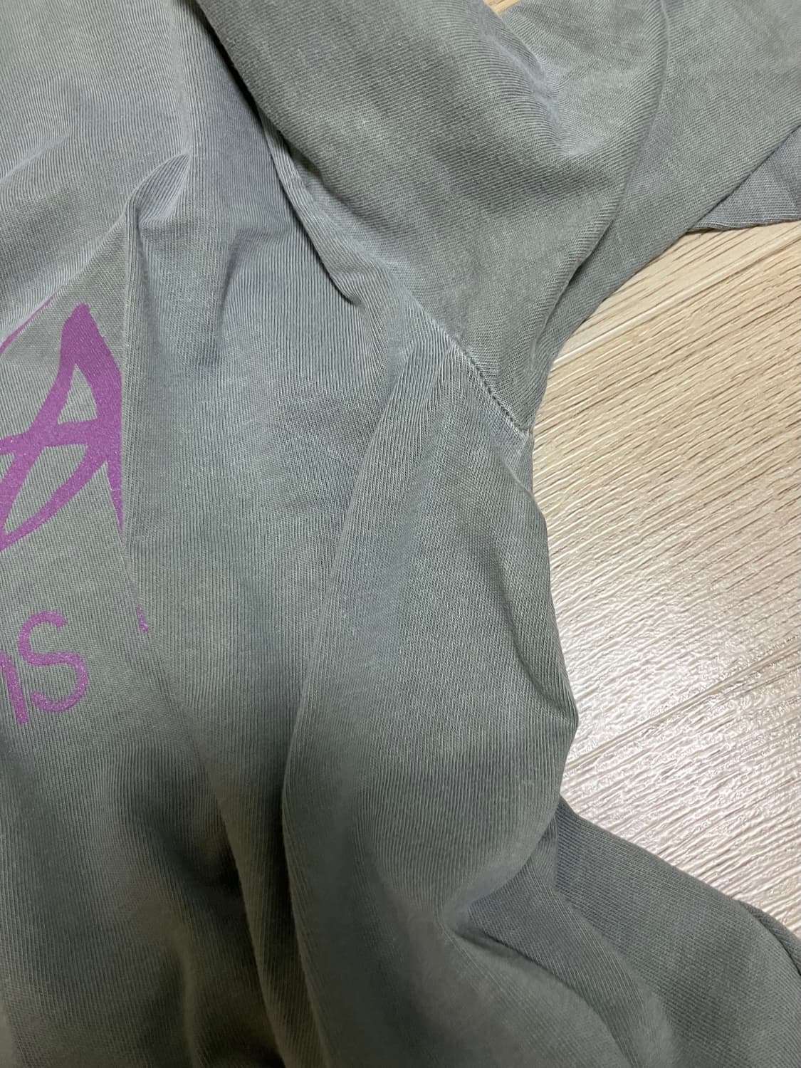 [M] 스투시 디자인 피그먼트 긴팔 티셔츠 상품이미지6