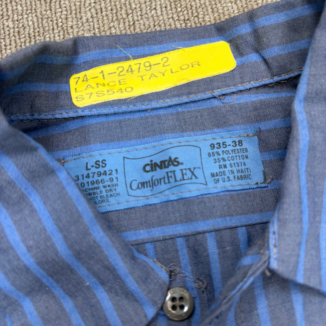 cintas usa 빈티지 스트라이프 메카닉 워크 하프셔츠  상품이미지2