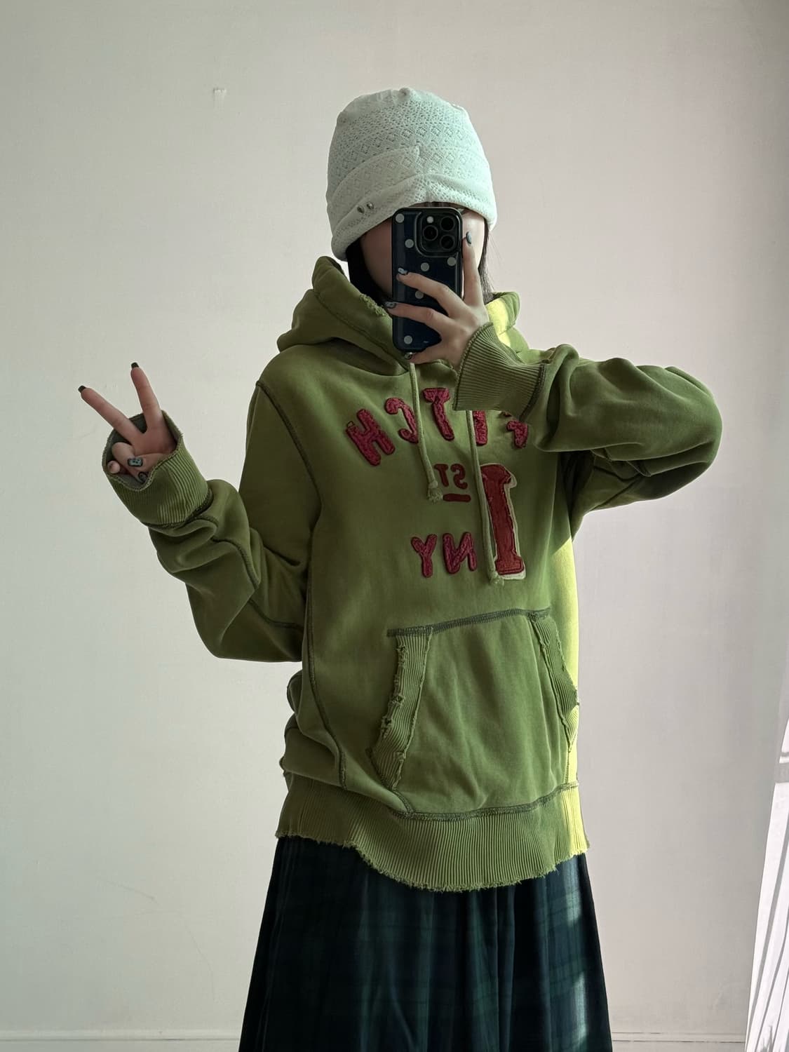 아베크롬비 헤비웨잇 카키 후드티 상품이미지4