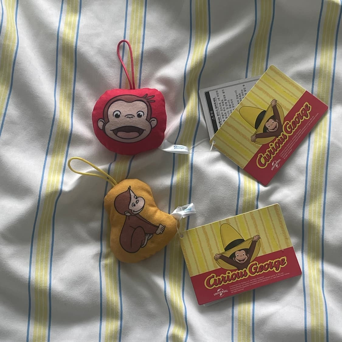 고전 큐리어스 조지 쿠션 키링 2개세트 상품이미지3