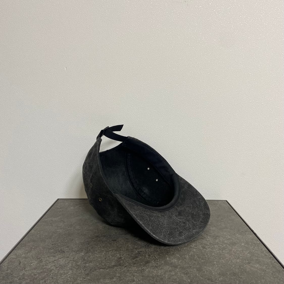 슈프림 스톤 워시드 블랙 박스로고 캠프캡 모자 상품이미지7