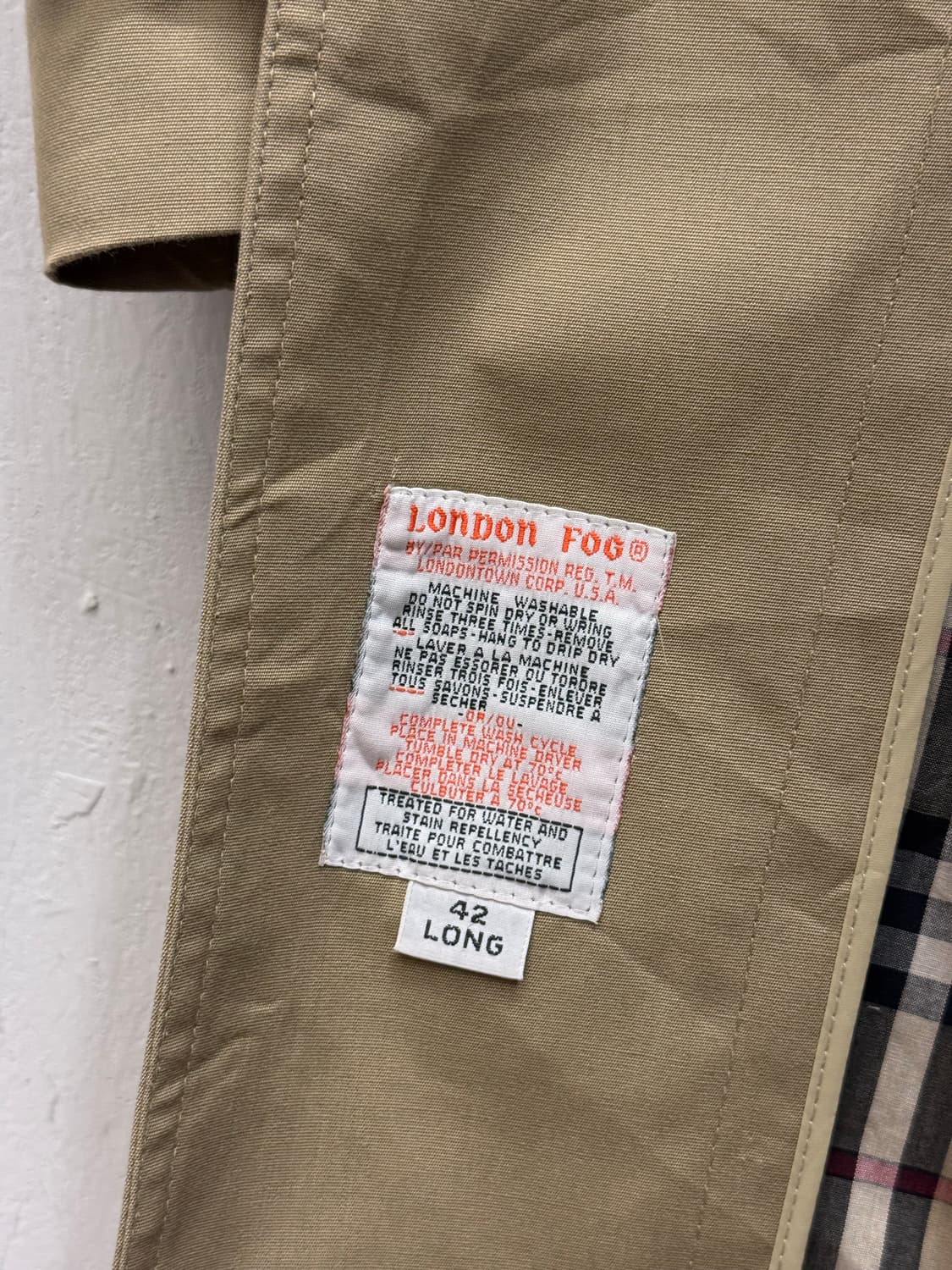 London Fog Maincoats Double-Breasted Tre 상품이미지10