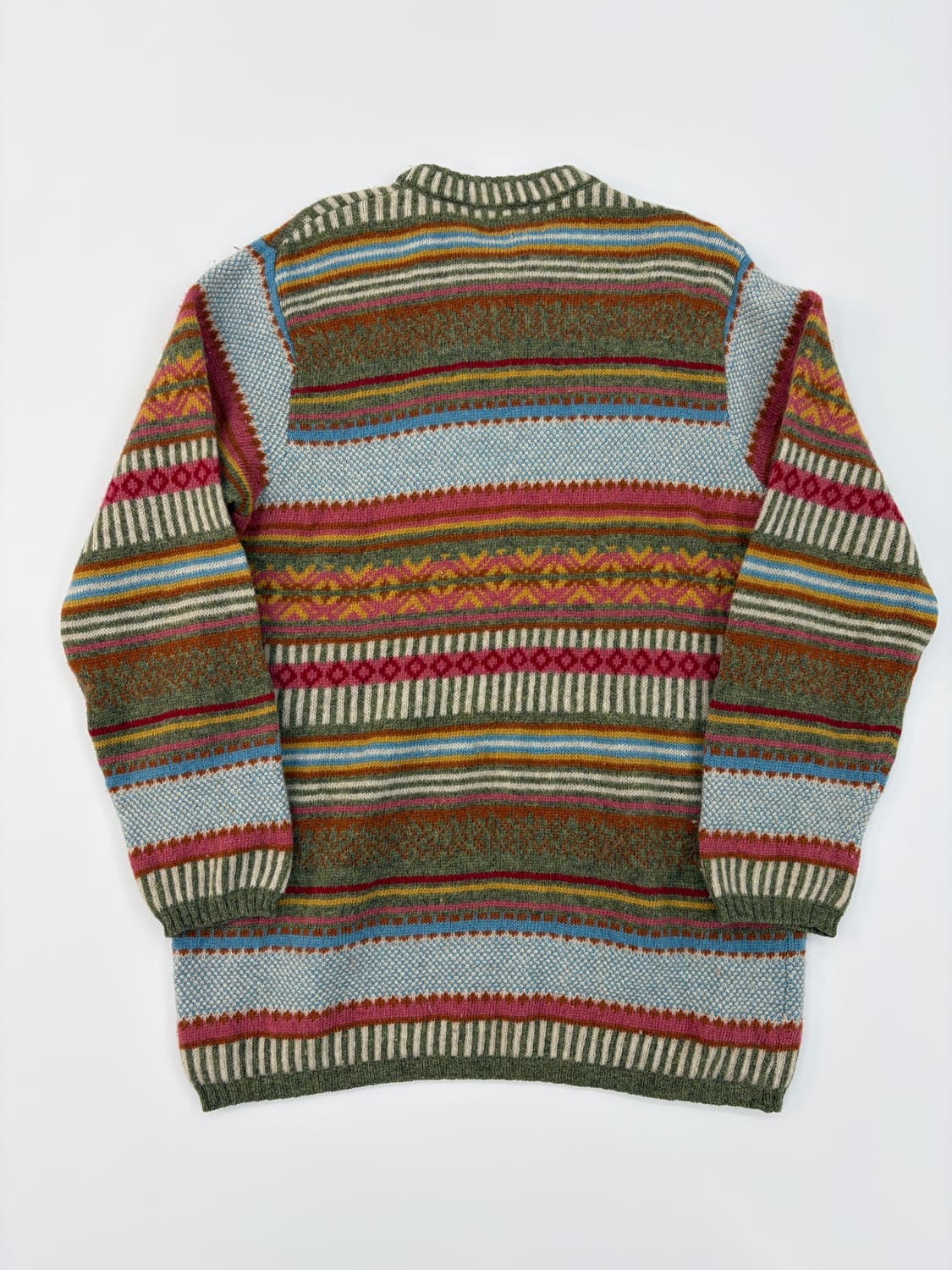 베네통 멀티패턴 셔틀랜드 울 니트 상품이미지3