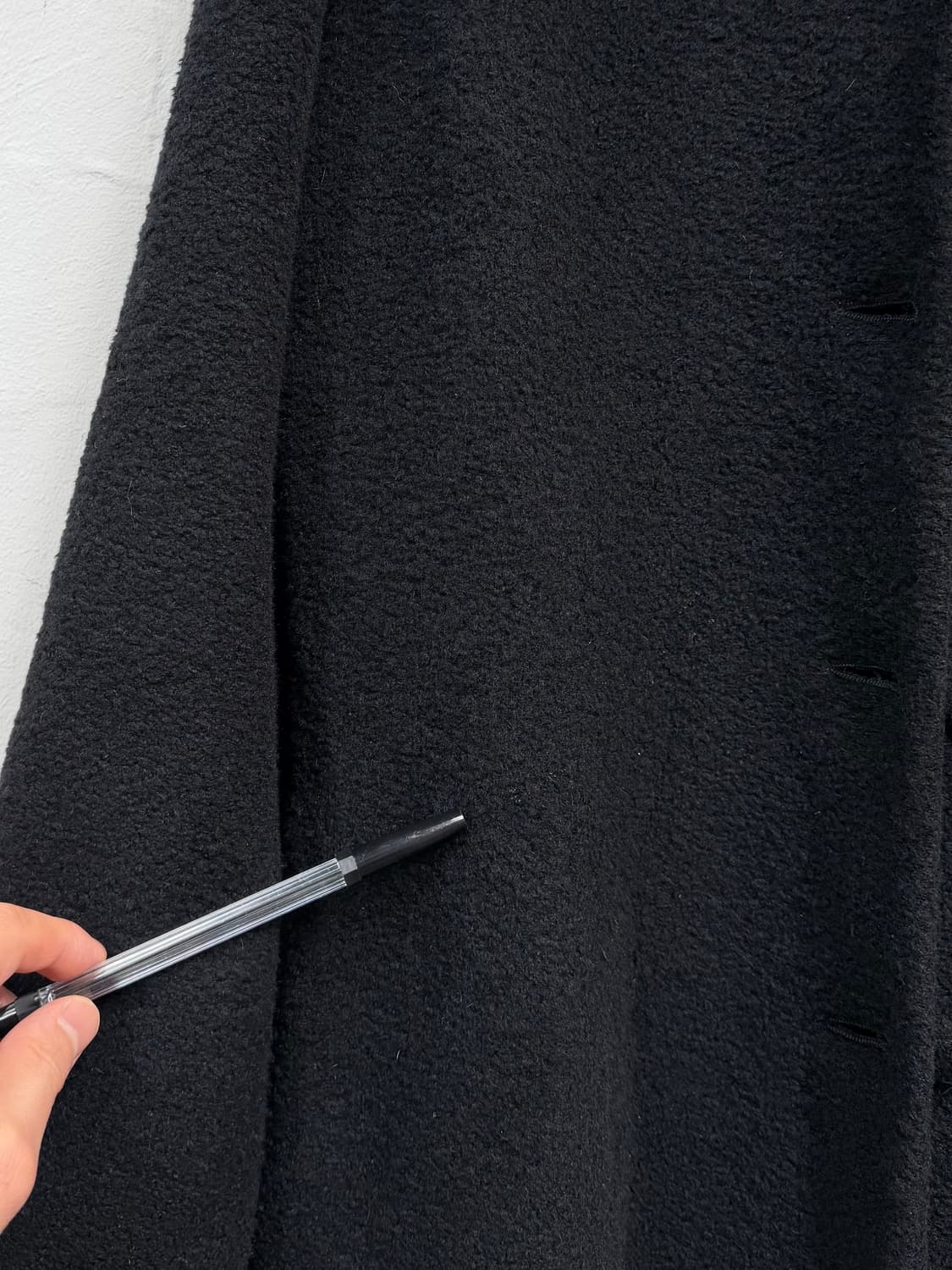 Pink House A라인 퍼 칼라 앙고라 울 혼방 코트 OS 상품이미지6