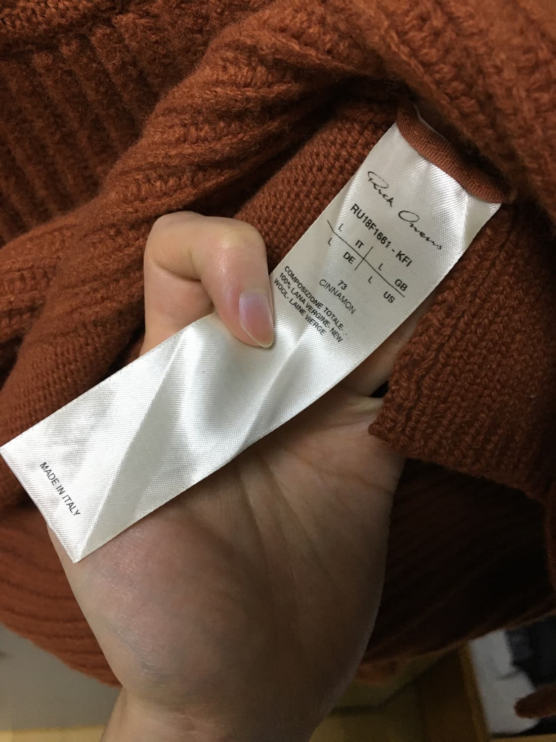 릭 오웬스 피셔맨 니트 상품이미지7