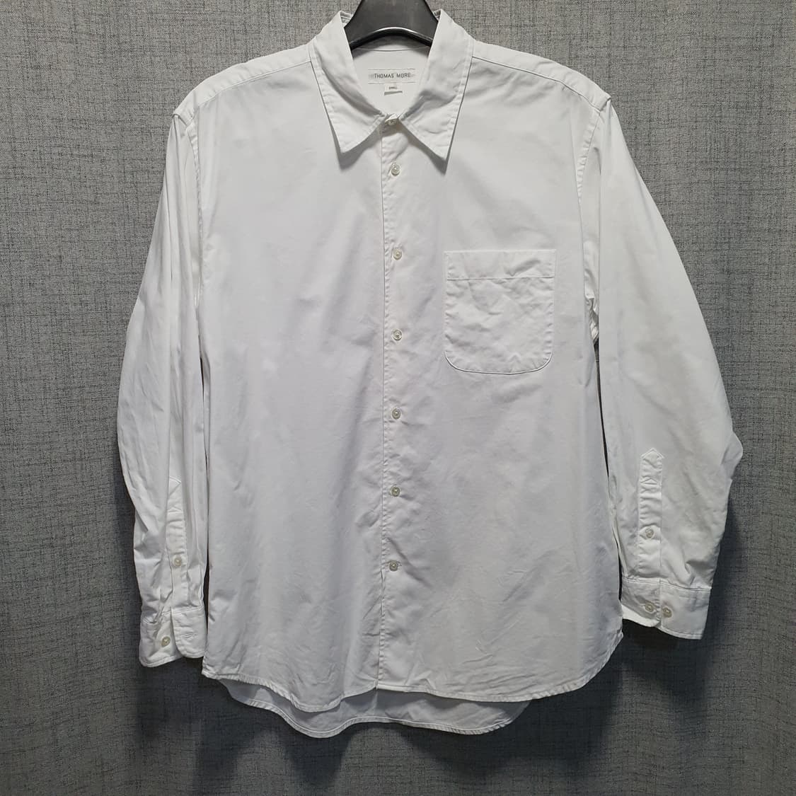 토마스모어 남성 화이트 긴팔 카라 셔츠  상품이미지1