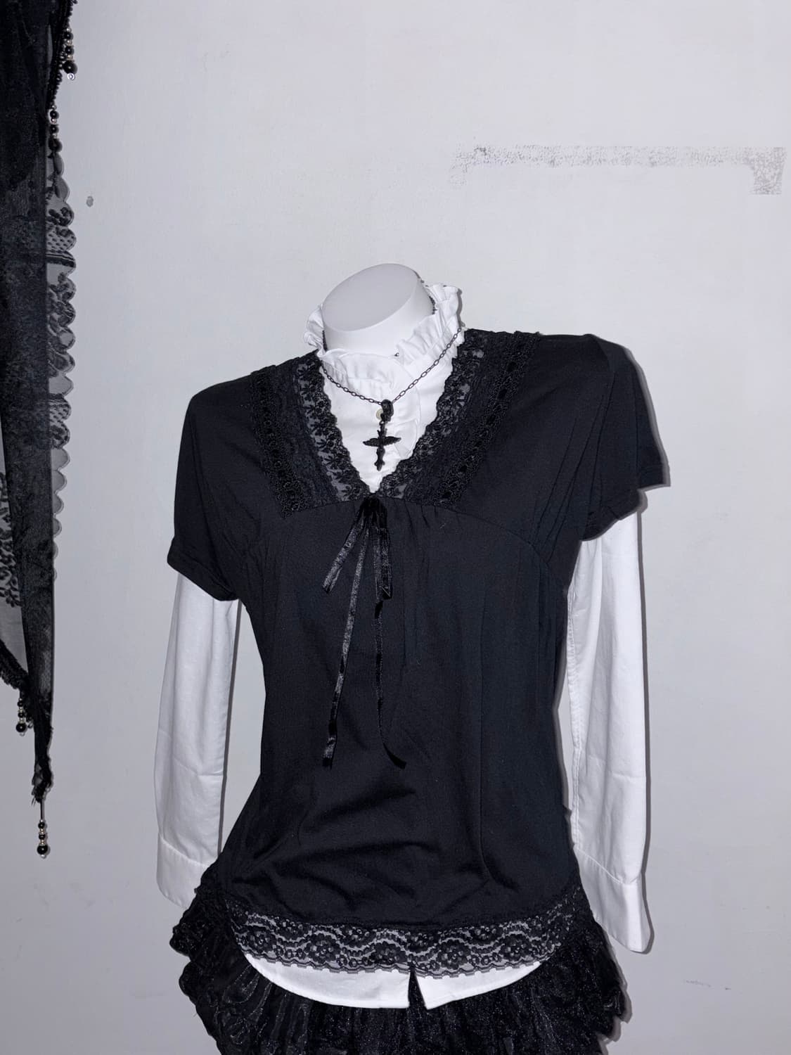 공겜여주세트 3pcs 프릴 & 리본 & 레이스 & 샤 상품이미지5