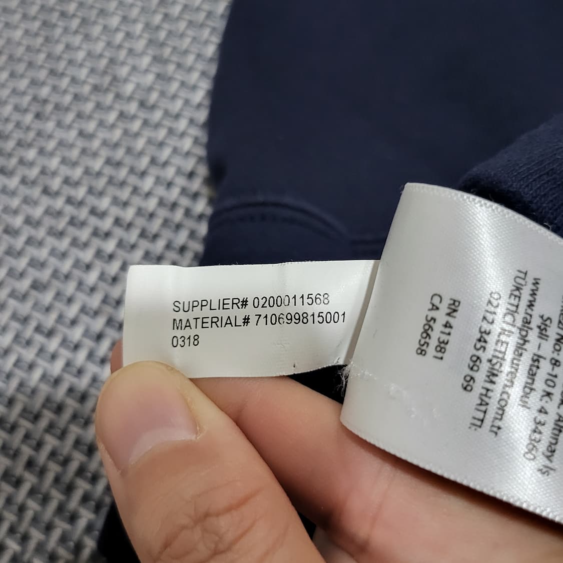 폴로 랄프로렌 화이트 포니 롱슬리브 긴팔 네이비 (L) 상품이미지6