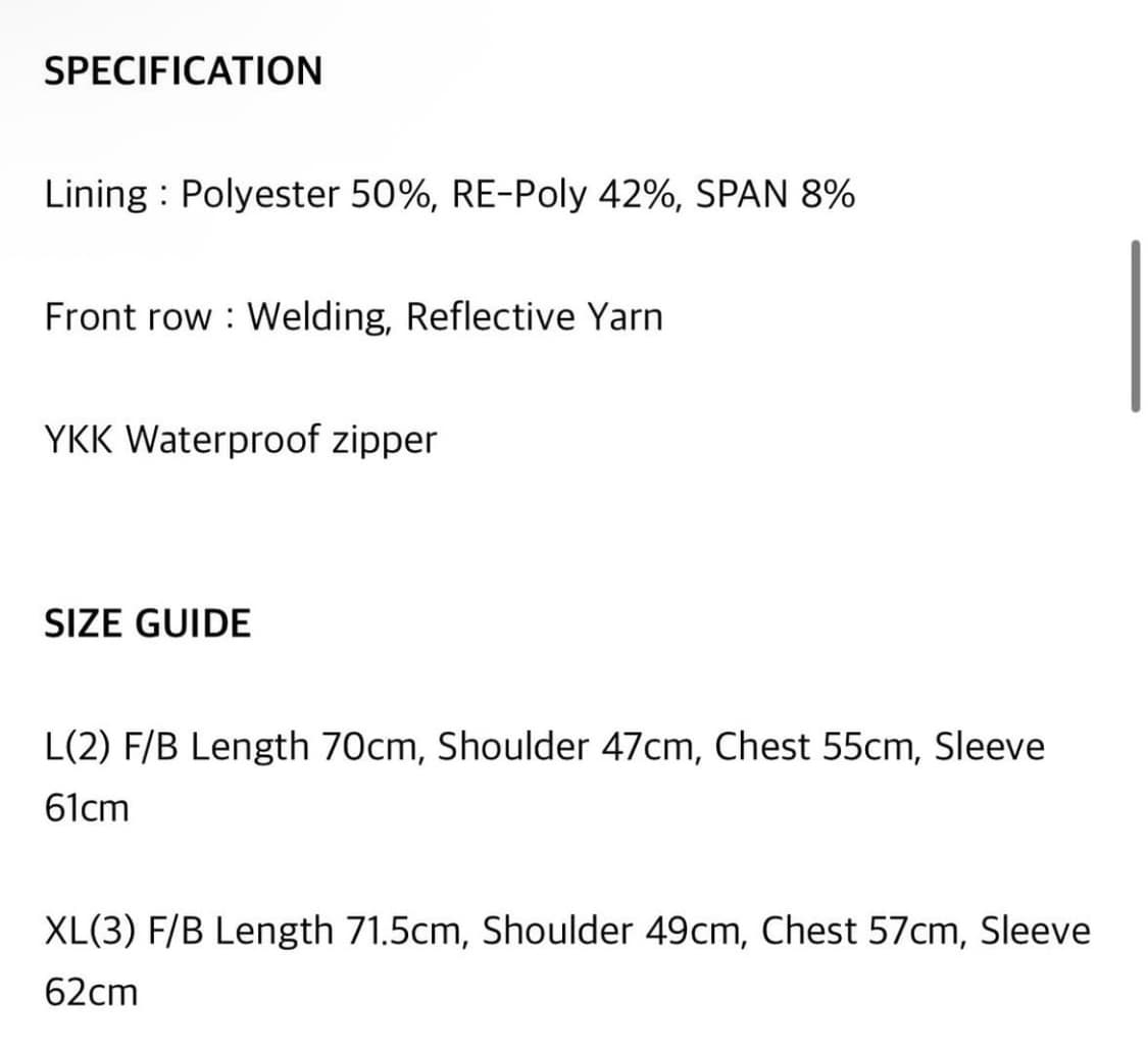 웰터익스페리먼트 아웃포켓 롱슬리브 화이트 L사이즈 상품이미지5