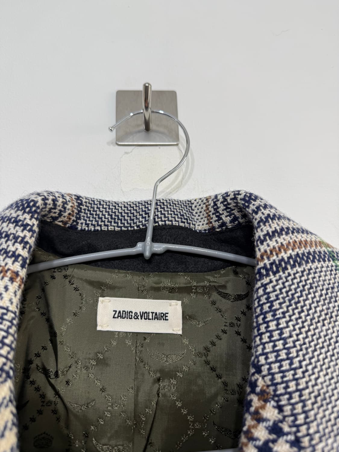 쟈딕앤볼테르 ZADIC&VOLTAIR 울 체크 더블코트 34 상품이미지2