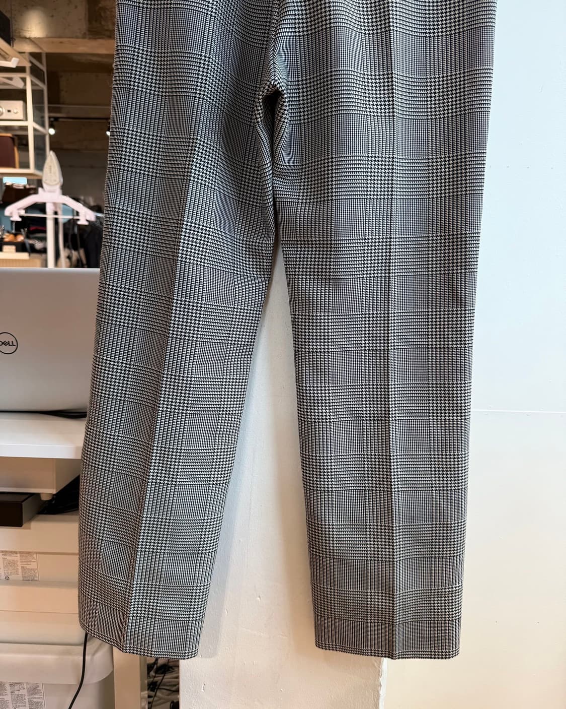 mm6 블랙 화이트 하운드투스 슬랙스 팬츠  상품이미지7