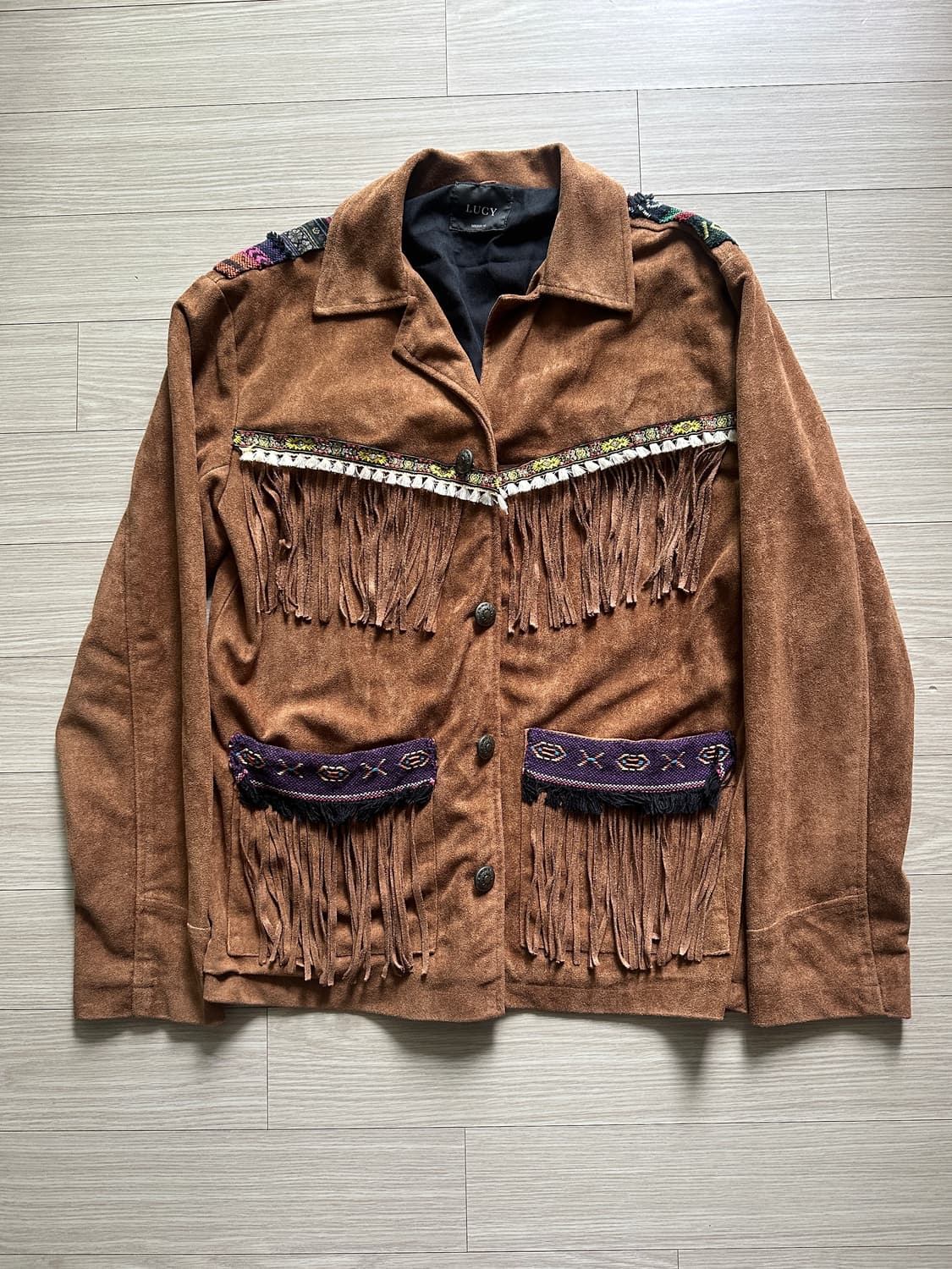 Vintage 에스닉 프린지 자켓 상품이미지1