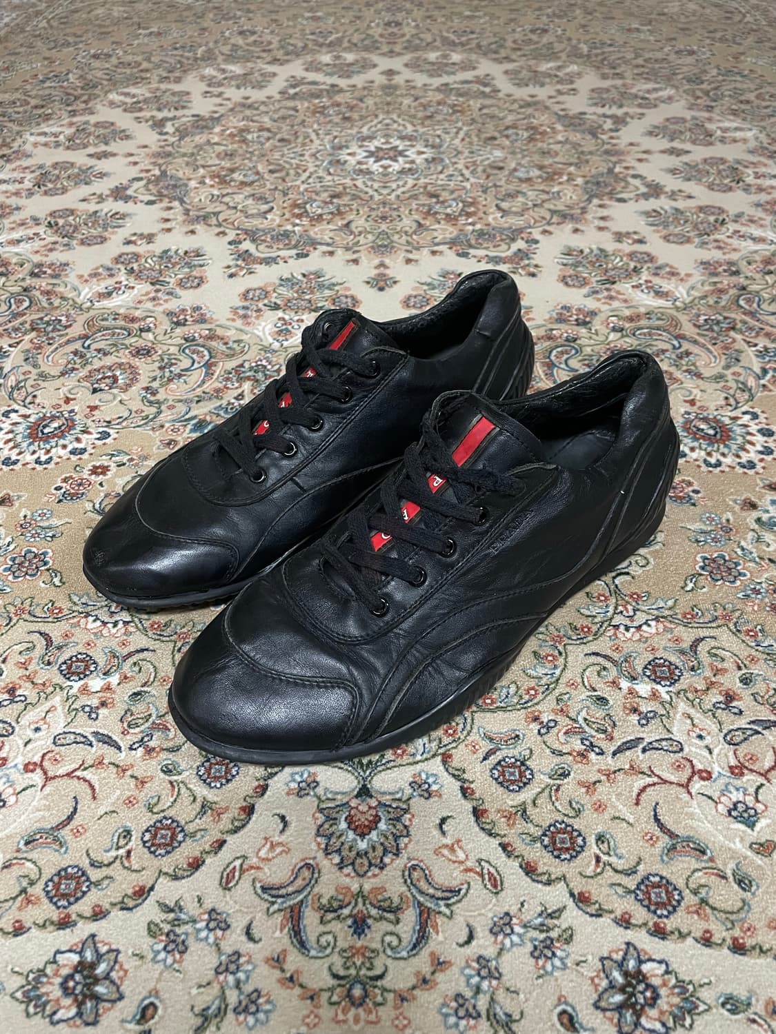 00s 프라다스포츠 아카이브 레더 스니커즈 270mm 상품이미지3