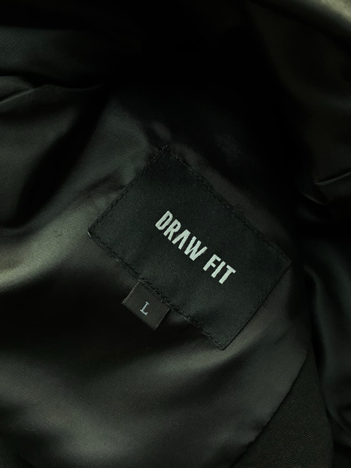 (L) 드로우핏 [서강준PICK]오버사이즈 도브 울 블레이저 BLACK 상품이미지10