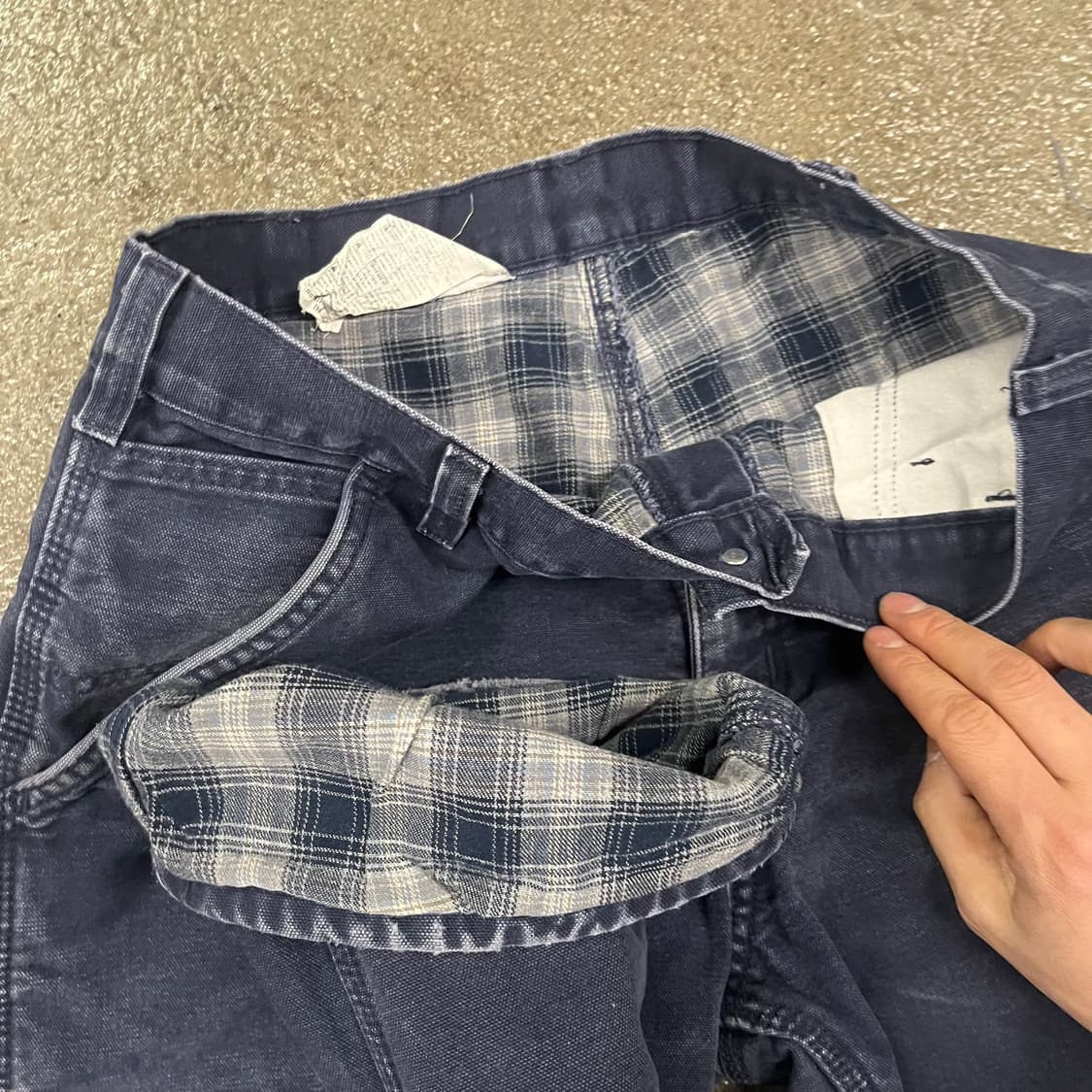 칼하트 B111 프란넬 라인드 카펜터 팬츠 (32“) 상품이미지6