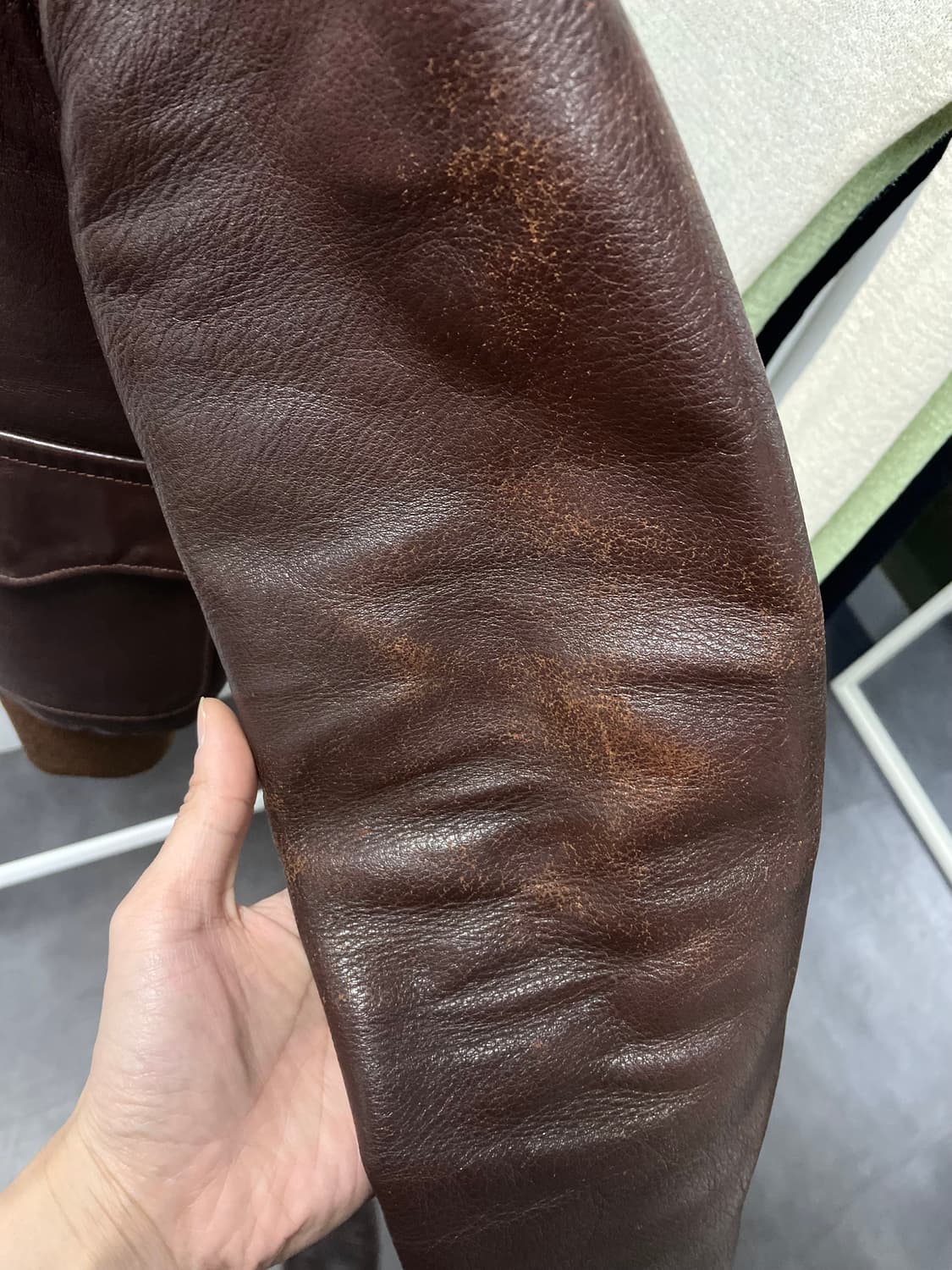 구 리얼맥코이 말가죽 a-2 플라이트 자켓 상품이미지5