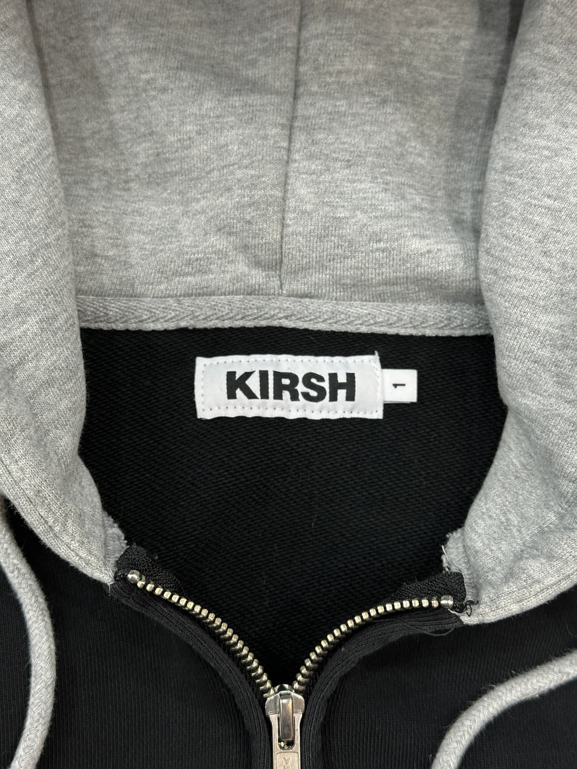 키르시 후드집업 블랙 상품이미지4
