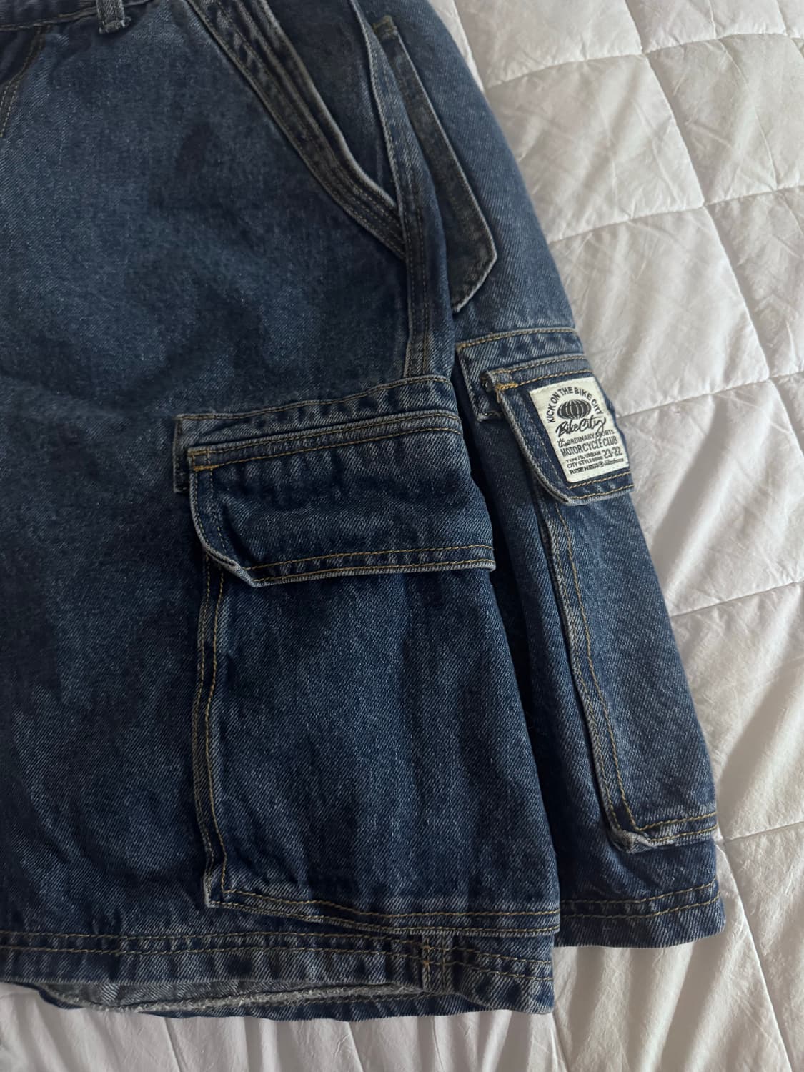 Urbandtype /어반디 타입/ 버뮤다 카펜터 팬츠 청색 상품이미지4