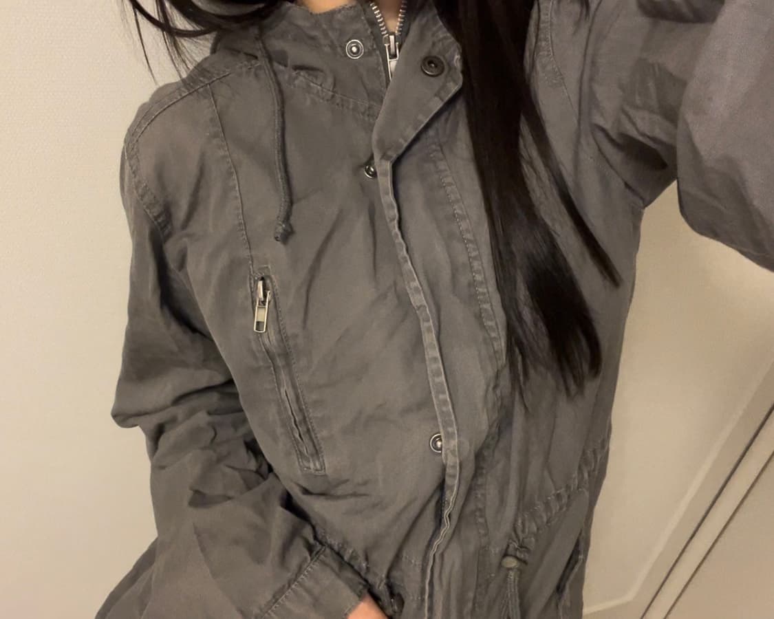 purple brown string hoodie jacket 상품이미지2