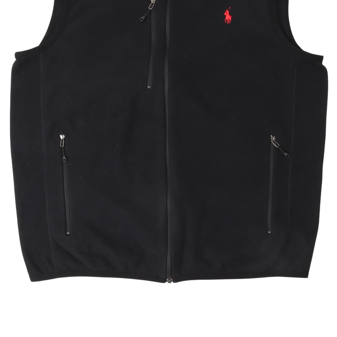 폴로 랄프로렌 블랙 플리스 집업 베스트 상품이미지4
