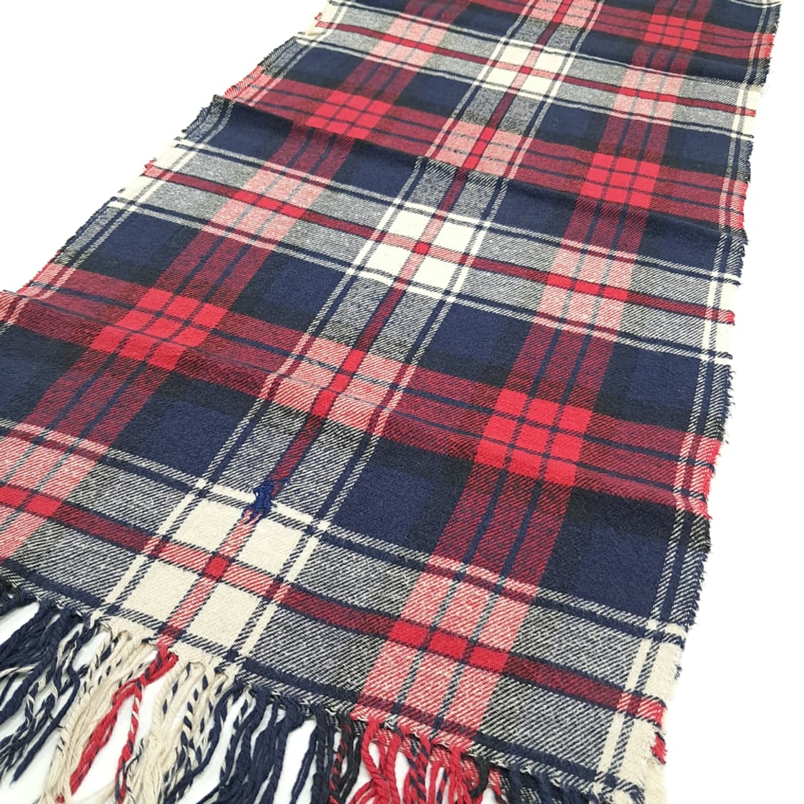 MX265 폴로 랄프로렌 클래식 타탄체크 빅스카프 코튼 목도리 머플러 상품이미지2