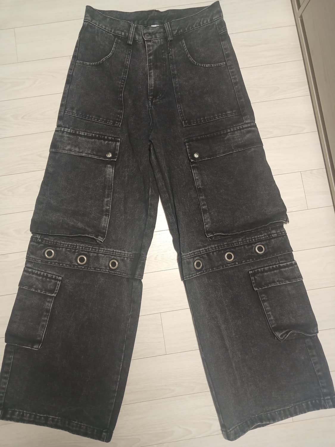 아일렛 카고 데님팬츠 상품이미지2