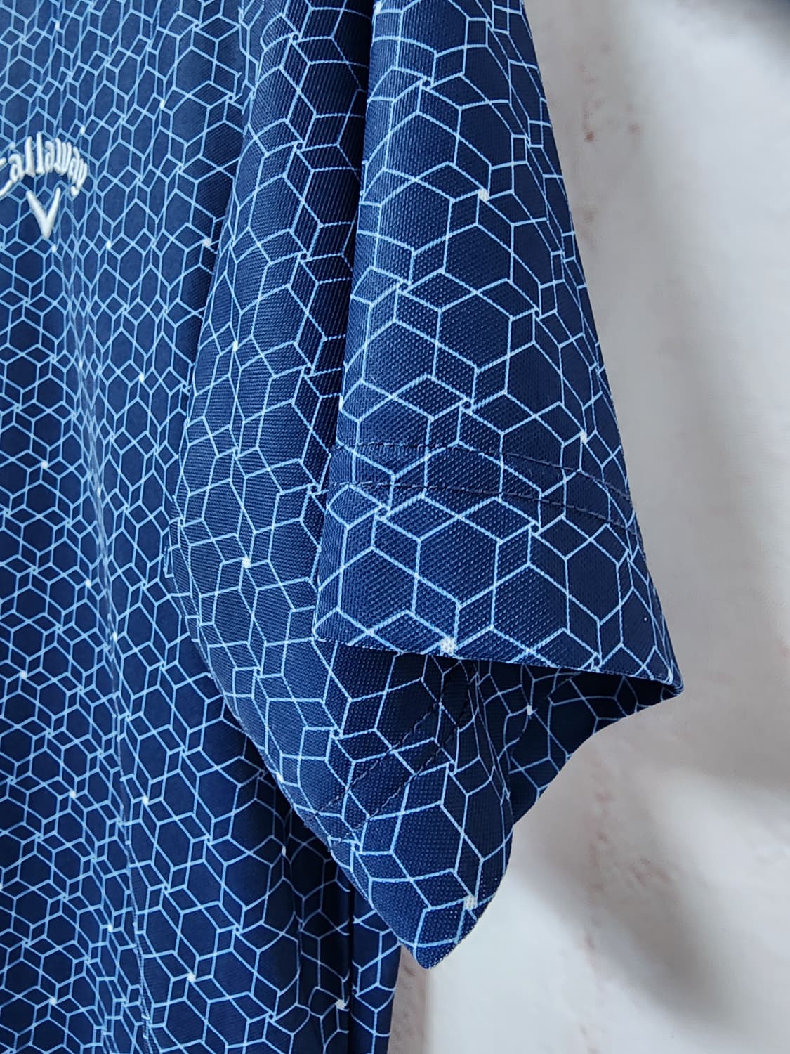 캘러웨이 블루 패턴 반팔 카라티 상품이미지4