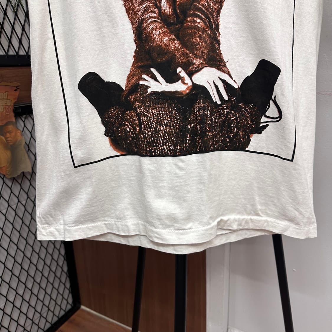 White Bjork Print T-Shirt 상품이미지4